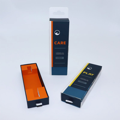 Coated Paper Cannabis Oil Concentrate Pen Boxes CMYK Printing