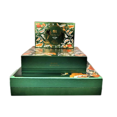 PMS printing High End Food Packaging with top lid bottom tray Stamping Embossing